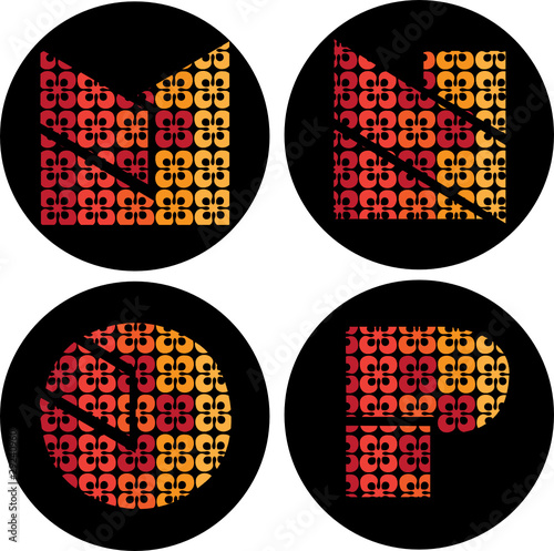 alphabet letters vector illustration