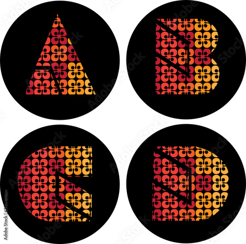 alphabet letters vector illustration