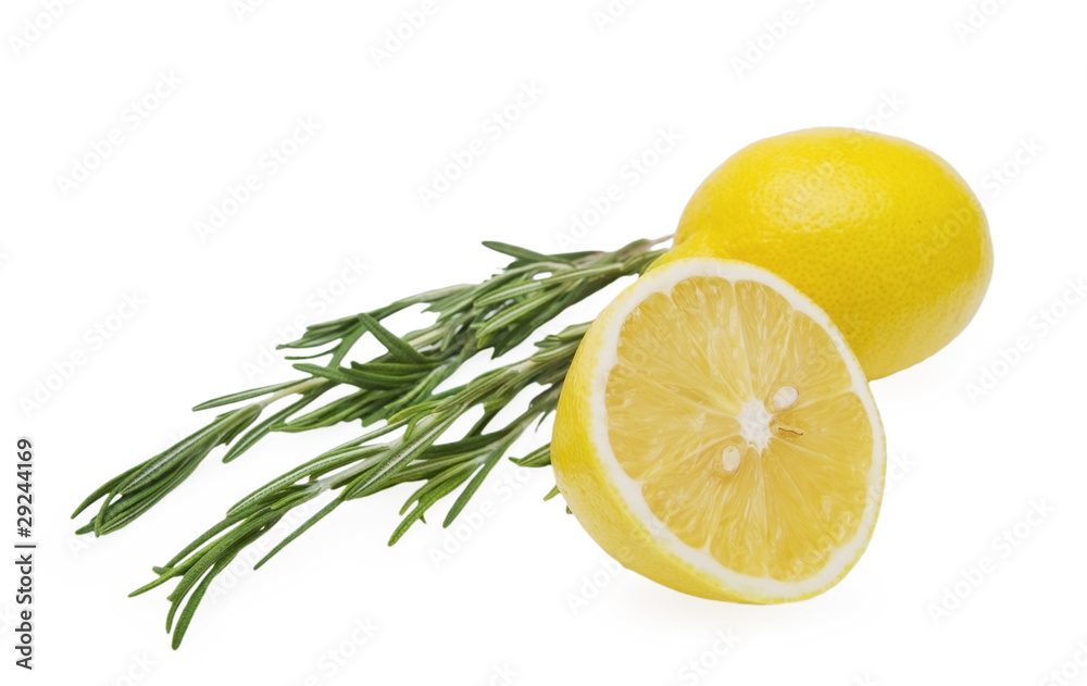Lemon and rosemary branch Lemon and rosemary branch