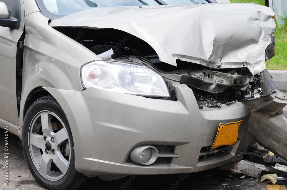 Naklejka premium Car accident.
