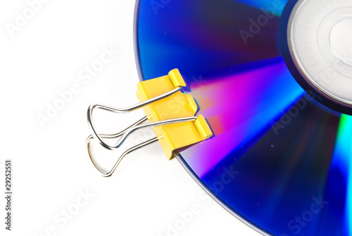Paperclip and DVD