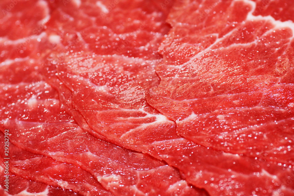 Thin slices of red meat Thin slices of red meat