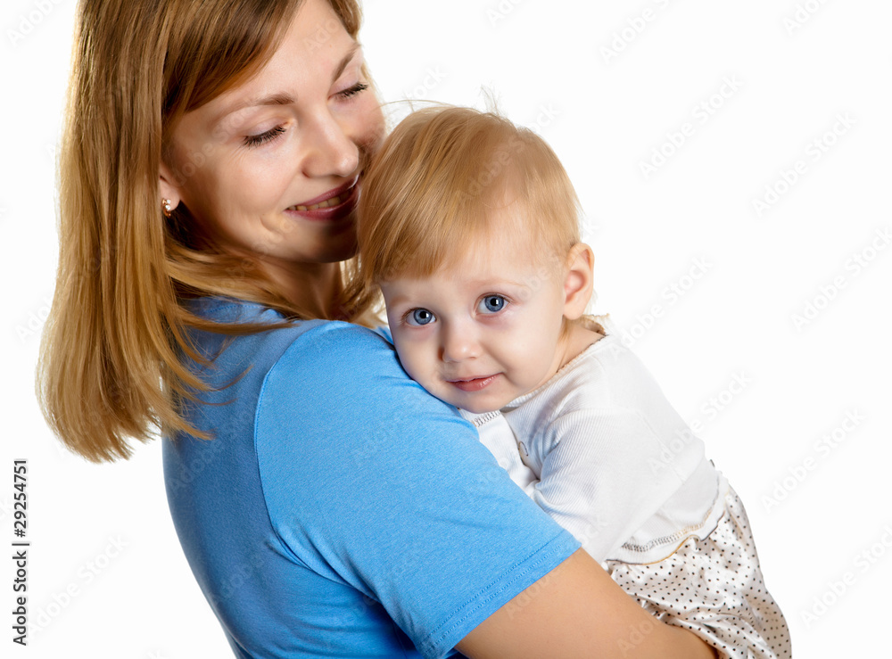 young mother having fun with her little son young mother having fun with her little son