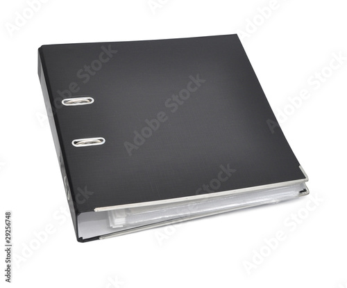 Black archive business folder.