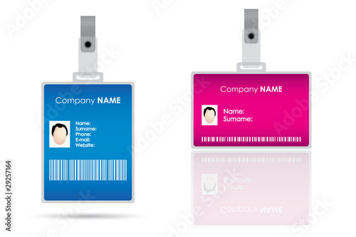 Name tag for id card