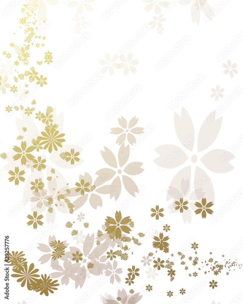 金色の花びら 金色の花びら