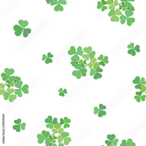vector seamless texture with clover