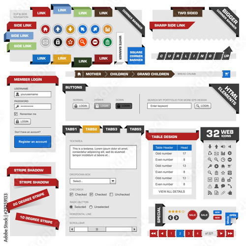 Web Design Element Vector