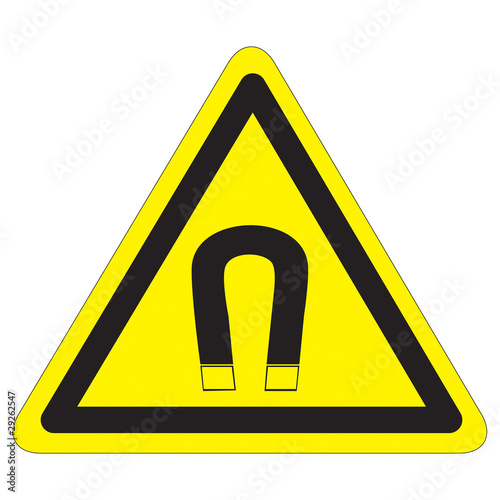 Warnung vor magnetischem Feld