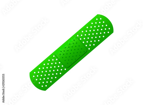 Perfect band aids isolated on white