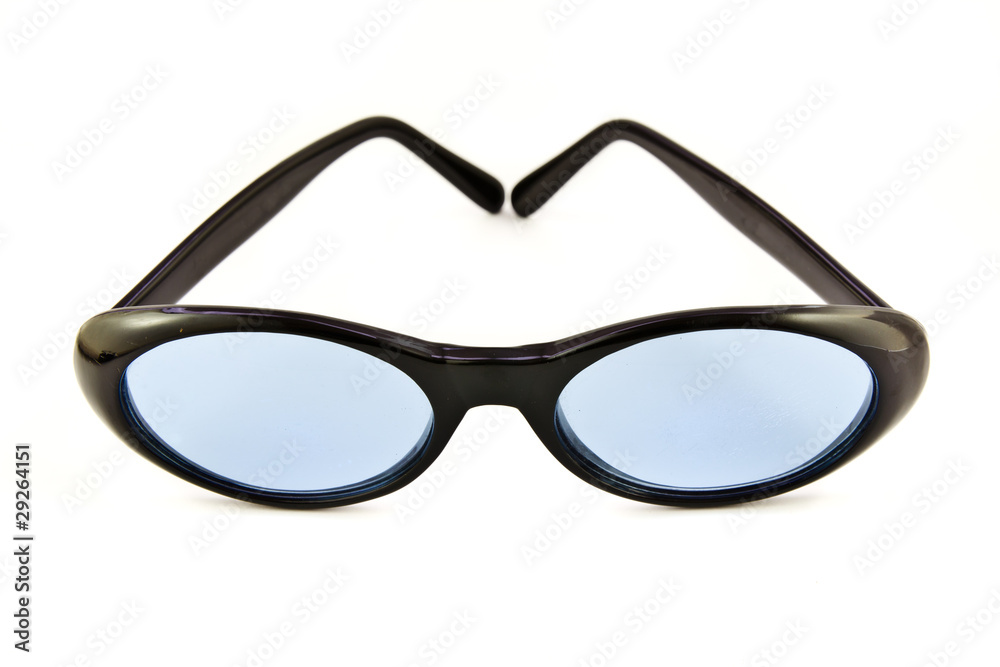 Fototapeta premium Plastic blue glasses