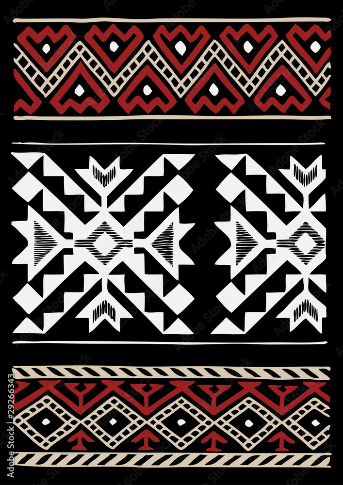 Native Americans Fabric Design Native Americans Fabric Design
