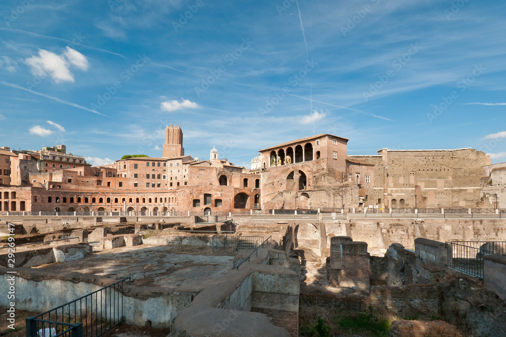 View at the Trajan's Forum