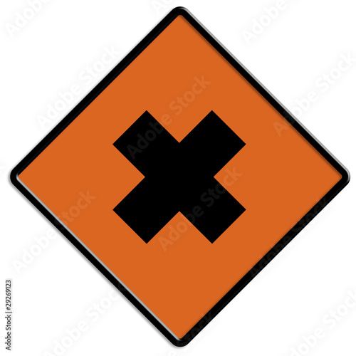 Gefahrstoff Schild Achtung