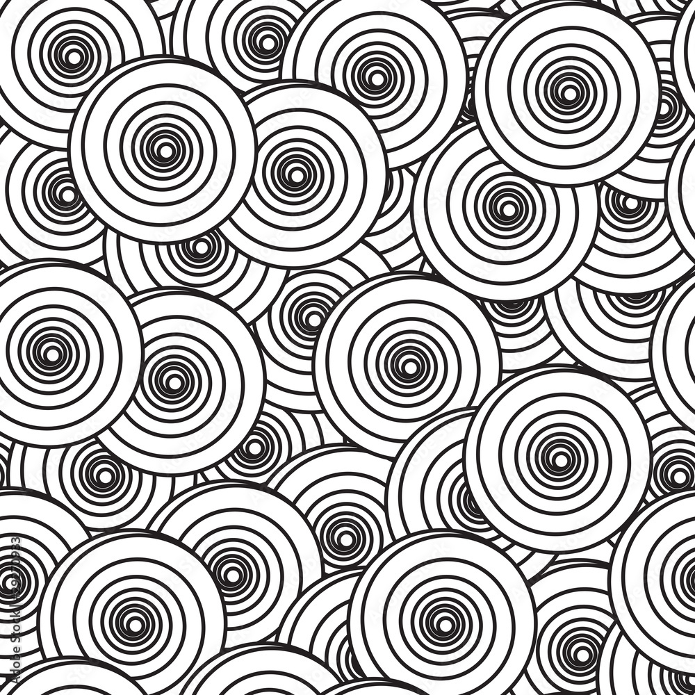 Abstract background with spiral circles