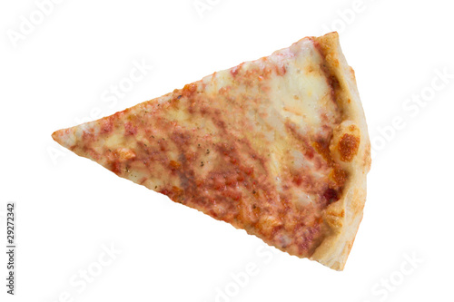 Slice of Pizza Isolated on White Background