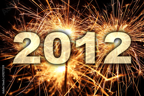 Wunderkerzen mit Jahreszahl 2012