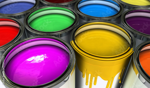 pots jaune et couleur