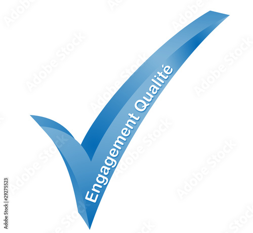 engagement qualité validé bleu