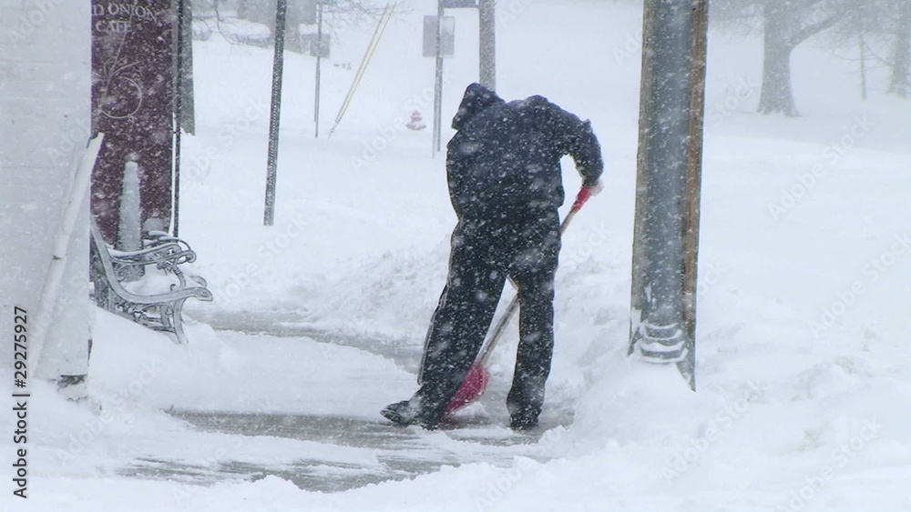 Man Shoveling Snow 03