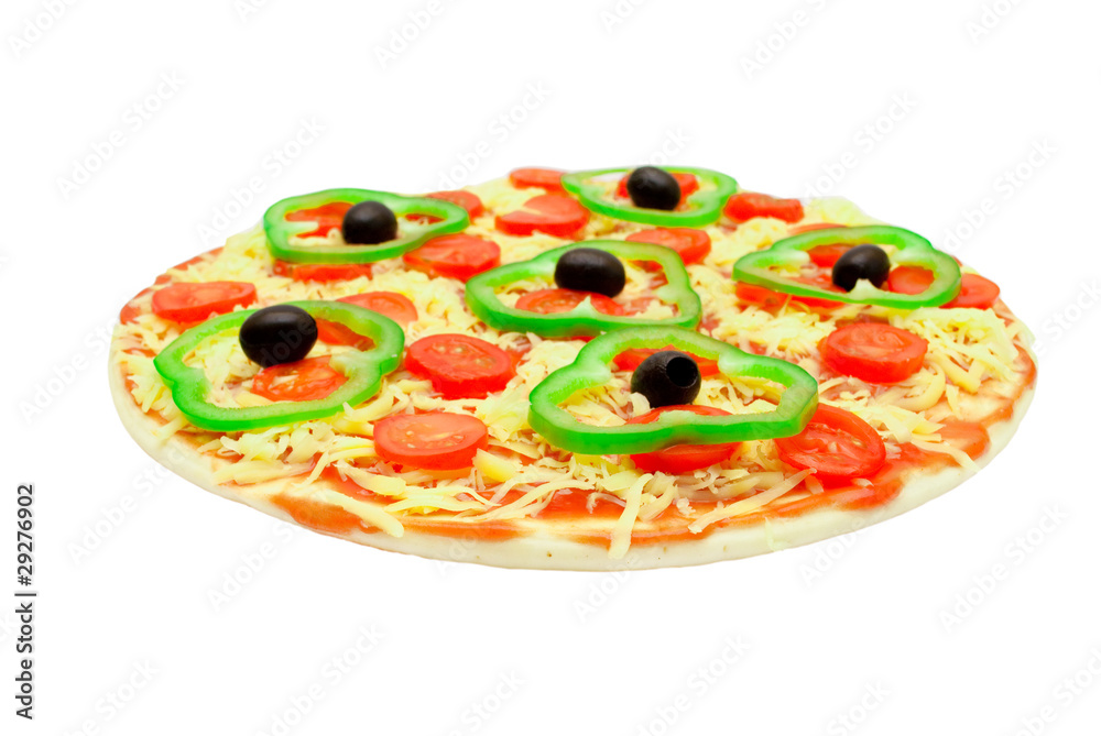pizza isolated on white background pizza isolated on white background