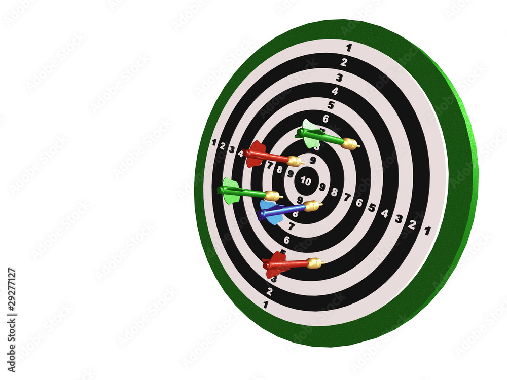Arrows on the target Arrows on the target