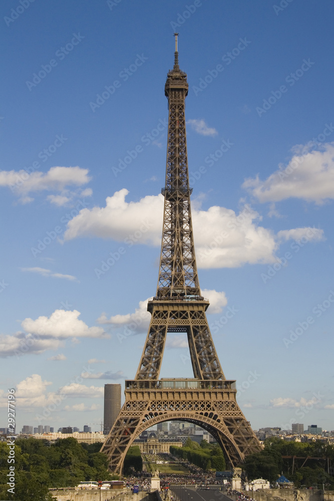 Eiffel tower, view from Trocadero
