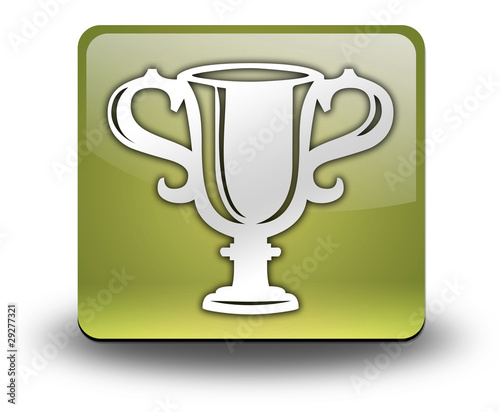Yellow 3D Effect Icon "Award Cup"