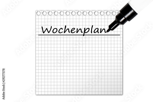 Wochenplan