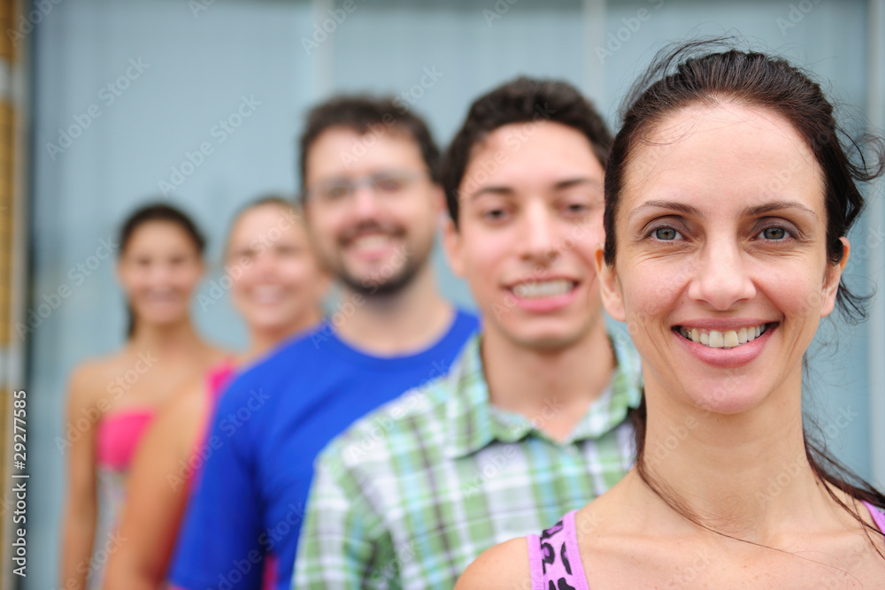 group of diverse casual real people group of diverse casual real people