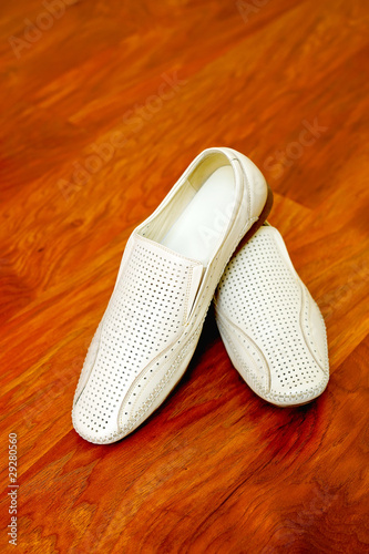 White shoes.