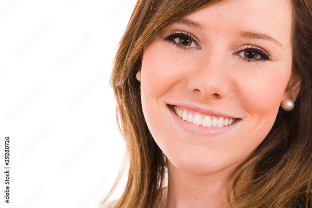 Close up portrait of pretty young woman Close up portrait of pretty young woman