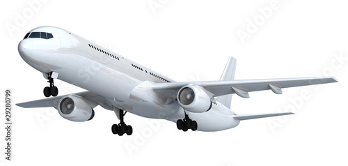 White passenger airliner