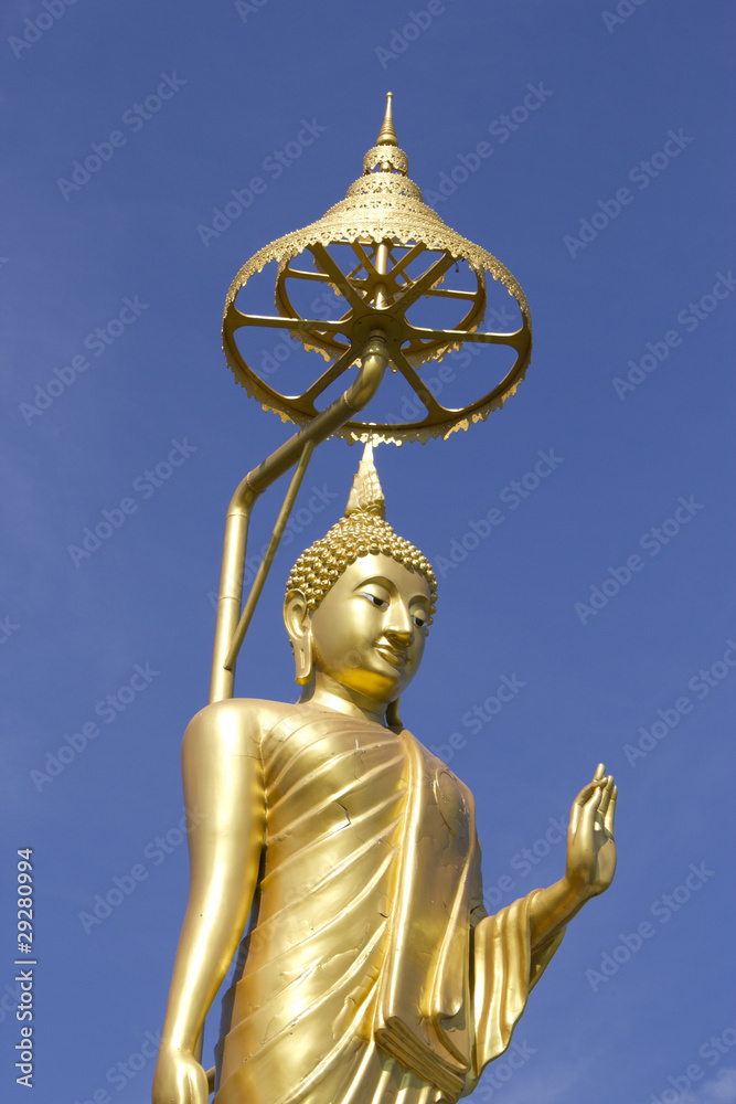 Fototapeta premium This is Gold Buddha statue in Temple Thailand