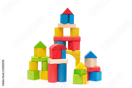 Wooden building blocks