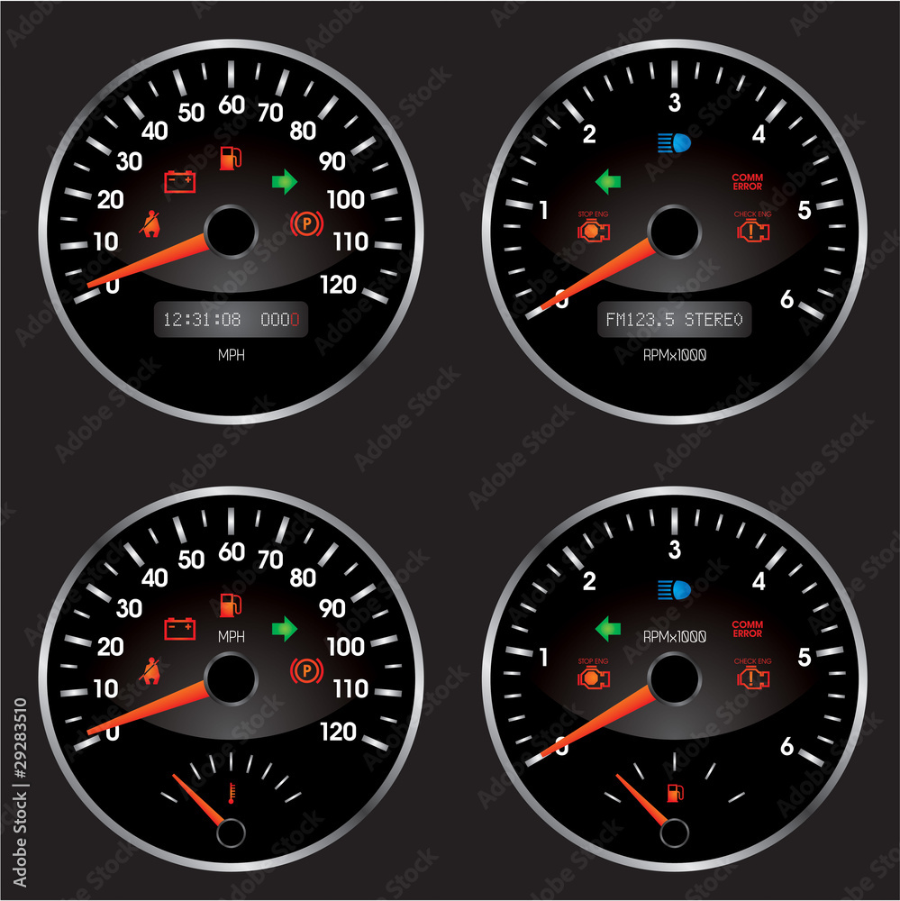 racing car speedometer