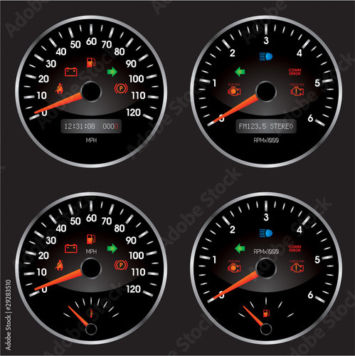racing car speedometer