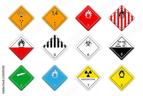 Logistic Hazardous signs