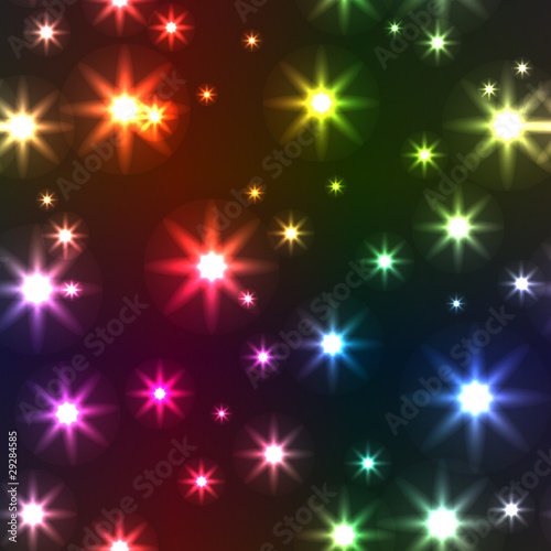 Abstract background with motley stars