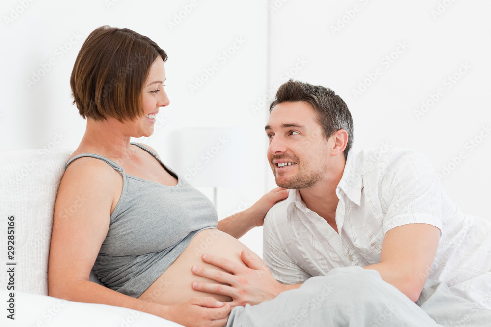 Pregnant woman with her husband Pregnant woman with her husband
