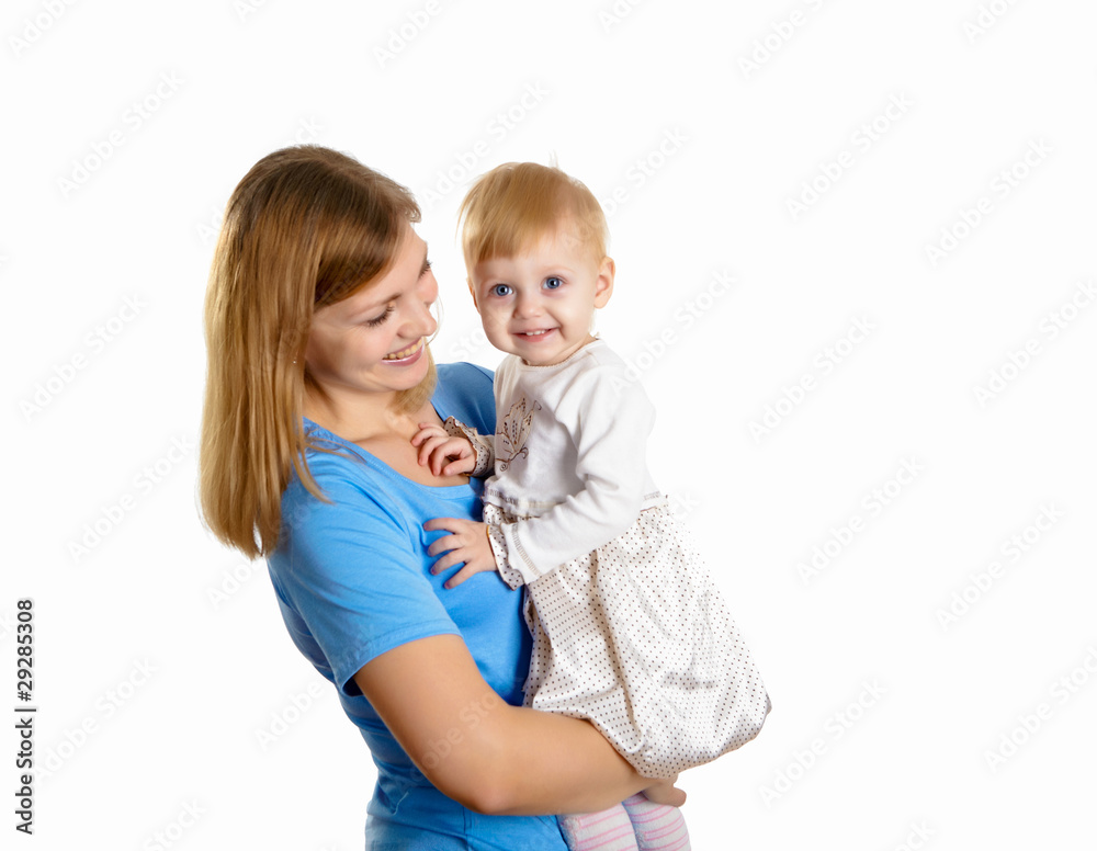 young mother having fun with her little son young mother having fun with her little son