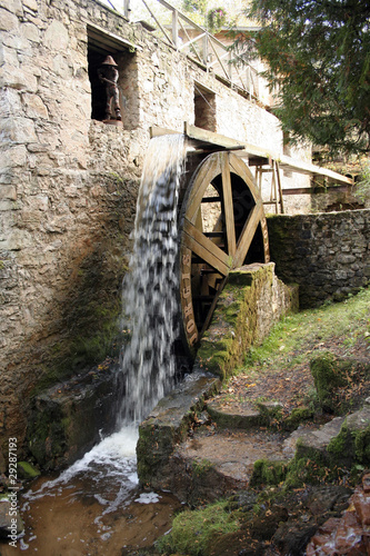 Old working water mill