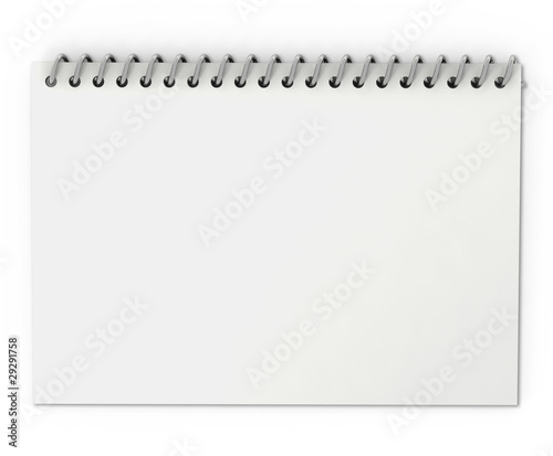 3d blank white form on white background