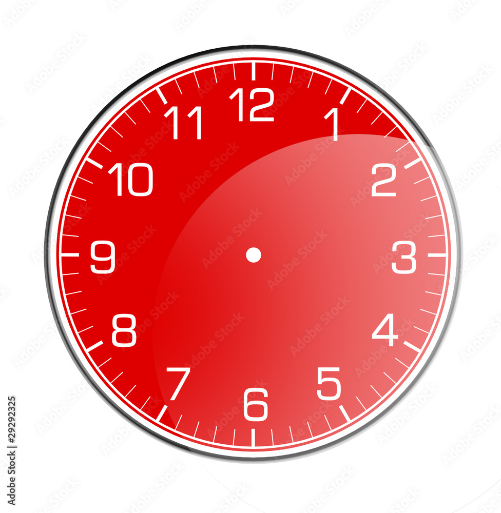 3d classic wall clock on white background 3d classic wall clock on white background