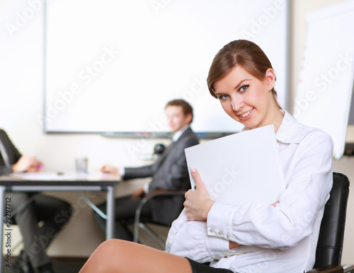 young business woman in office