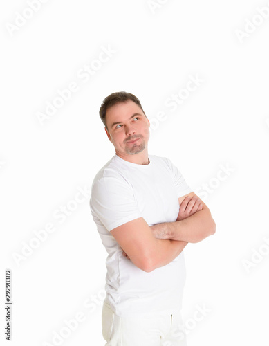 portrait of a handsome man in studio