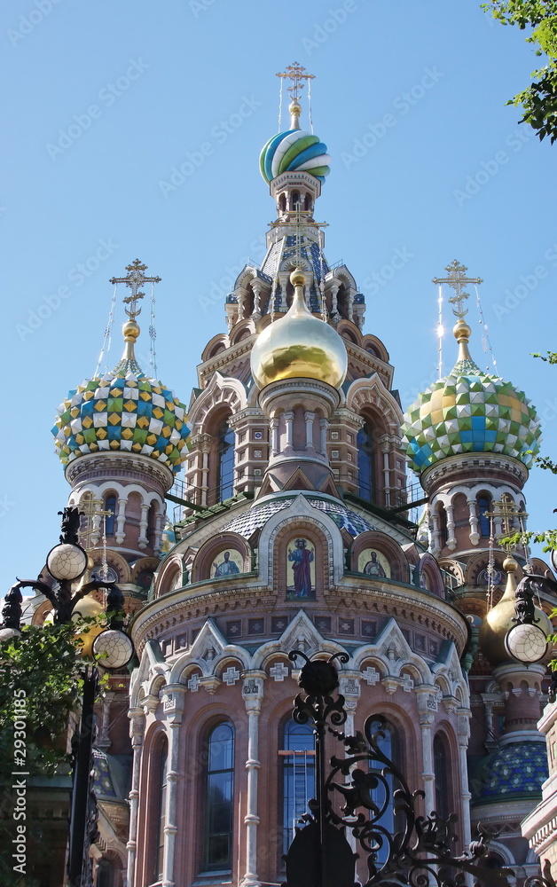 domes of temple with decorative details