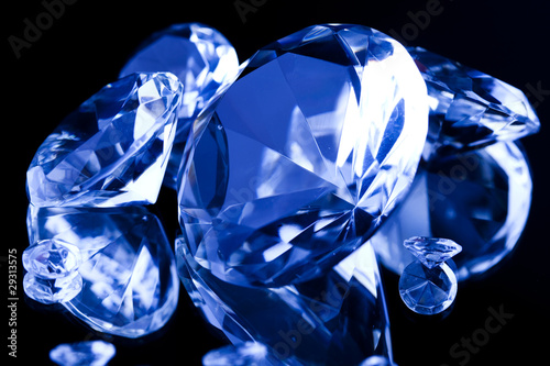 Diamond - a hard  precious  expensive stone