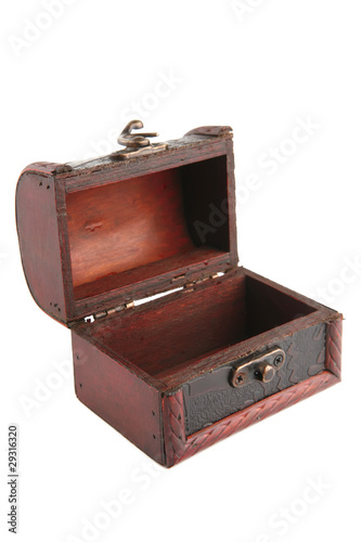 single wooden chest