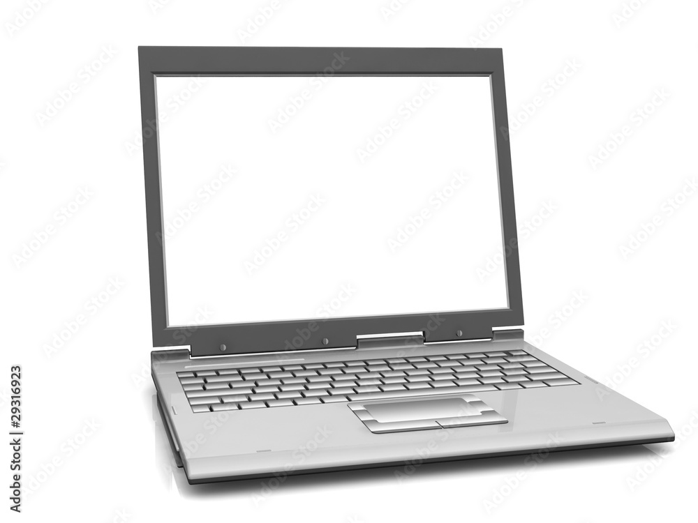 Professional Laptop isolated on white with empty space Professional Laptop isolated on white with empty space